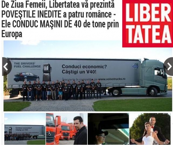 De Ziua Femeii, Libertatea a scris despre patru ploiestence - Ele CONDUC MAŞINI DE 40 de tone prin Europa