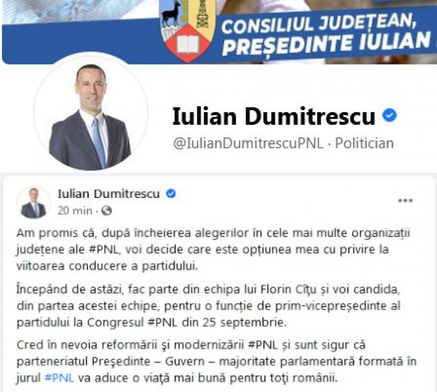 Presedinte CJ Prahova pariaza pe Citu