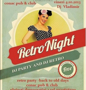 Retro Party, vineri, in Conac. Dupa poza, o sa fie rock'n'roll party...